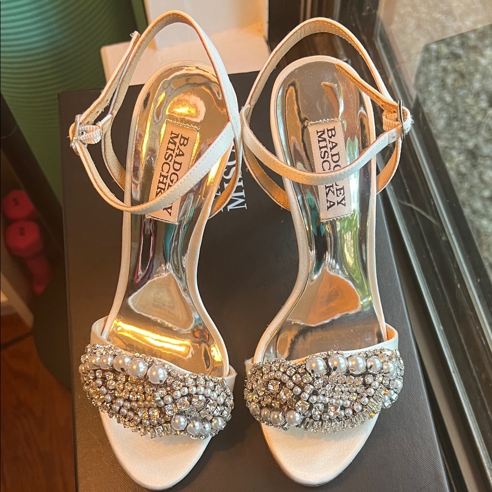 Badgley Mischka Elegant Embellished Heels